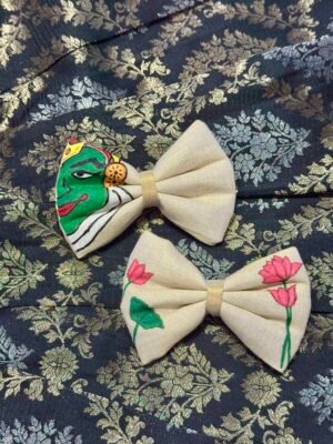Hand-painted Bow Alligator Clips Combo (Pack of 2) – HPB06
