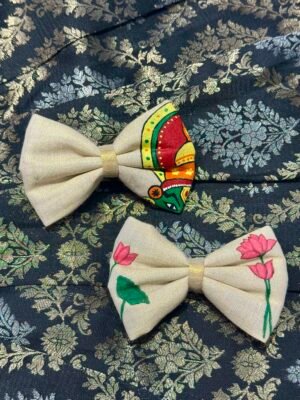 Hand-painted Bow Alligator Clips Combo (Pack of 2) – HPB07