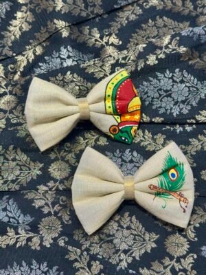 Hand-painted Bow Alligator Clips Combo (Pack of 2) – HPB08