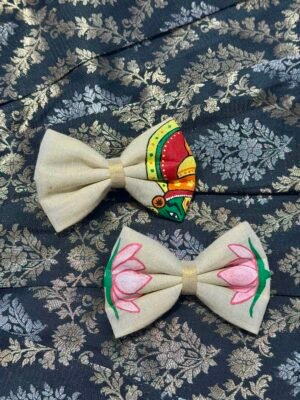 Hand-painted Bow Alligator Clips Combo (Pack of 2) – HPB09