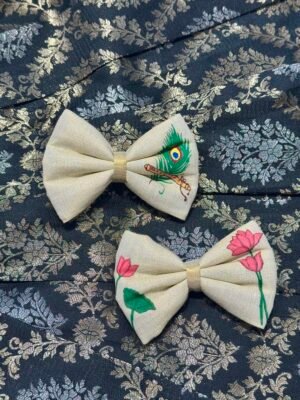 Hand-painted Bow Alligator Clips Combo (Pack of 2) – HPB11
