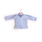 Light Blue Embroidered Kurta Set with Light Blue Boys traditional Dhoti set (Ready to Dispatch)