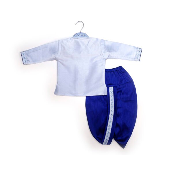 Light Blue Embroidered Kurta Set with Light Blue Boys traditional Dhoti set (Ready to Dispatch)