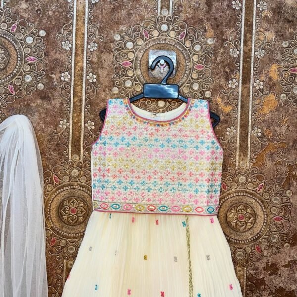 White Lehenga Choli Set - Aura (Ready to Dispatch)