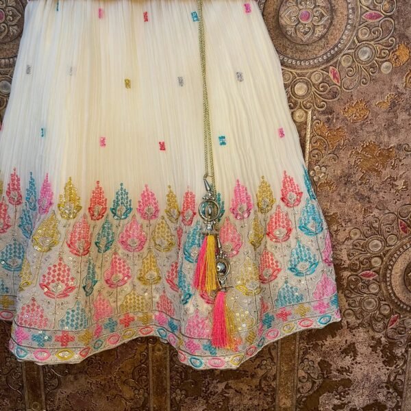 White Lehenga Choli Set - Aura (Ready to Dispatch)