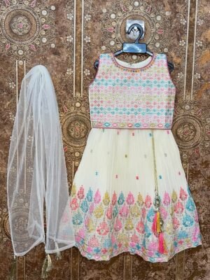 White Lehenga Choli Set - Aura (Ready to Dispatch)