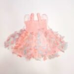 Pastel Pink Butterfly Soft Net Frock - Ready to Dispatch