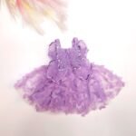 Lavender Butterfly Soft Net Frock - Ready to Dispatch