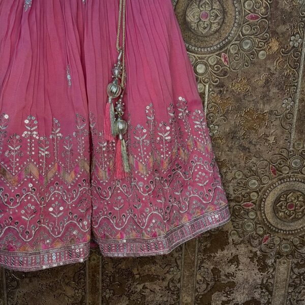 Pink Lehenga Choli Set -Rosy (Ready to Dispatch)