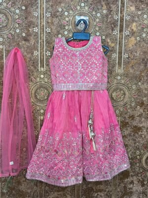 Pink Lehenga Choli Set -Rosy (Ready to Dispatch)