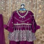 Royal Purple Sharara Set - Soniya (Ready to Dispatch)