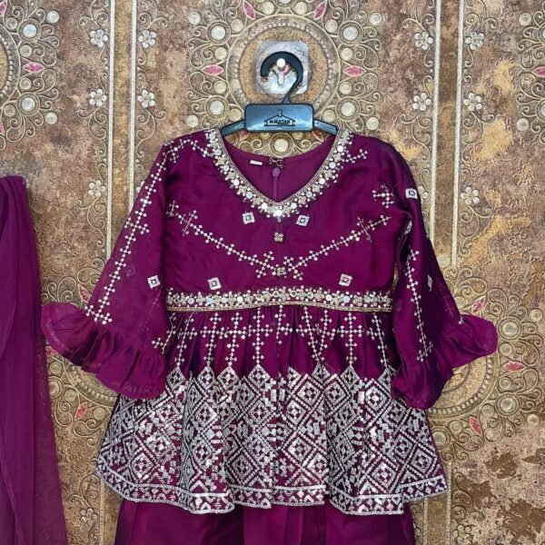 Royal Purple Sharara Set - Soniya (Ready to Dispatch)