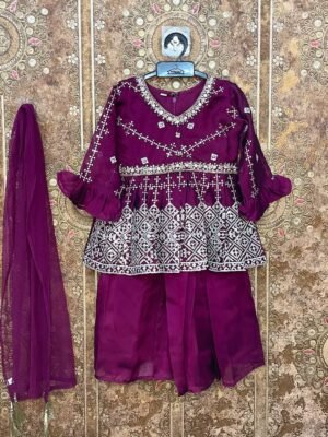 Royal Purple Sharara Set - Soniya (Ready to Dispatch)