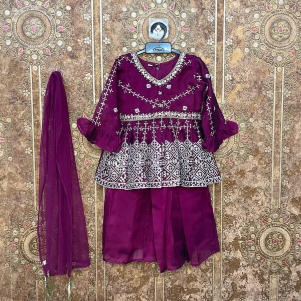Royal Purple Sharara Set - Soniya (Ready to Dispatch)