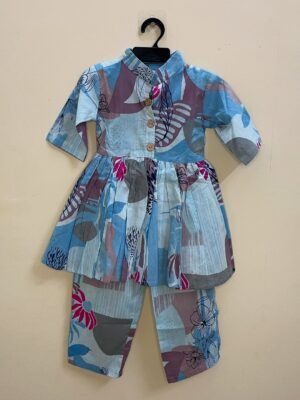 Light Blue Co-ord pant top - Breathable cotton, easy fit and chic style - Ready to Dispatch
