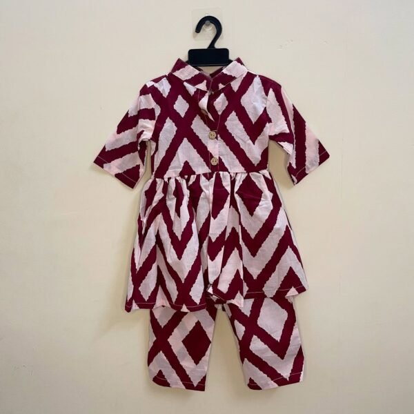 Maroon Co-ord pant top - Breathable cotton, easy fit and chic style - Ready to Dispatch