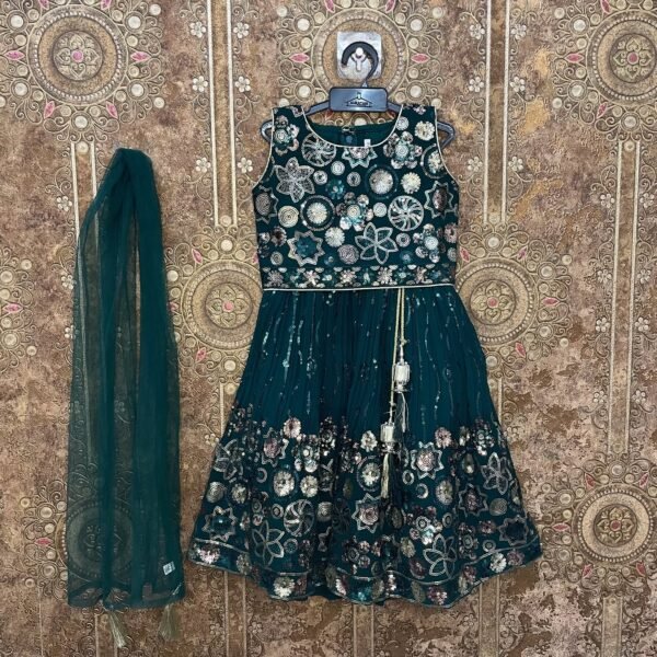 Ramar Green Embroidery Lehenga Set - (Ready to Dispatch)