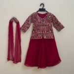 Pink Palazzo Set for Kids – Festive Elegance with Comfort - (Ready to Dispatch)