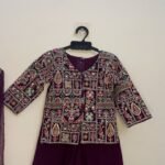 Dark Purple Palazzo Set for Kids – Festive Elegance with Comfort - (Ready to Dispatch)