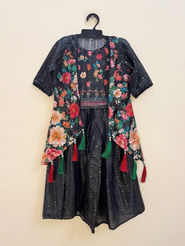 Effortlessly chic and stylish, this Black Palazzo Set with Shrug - (Ready to Dispatch)