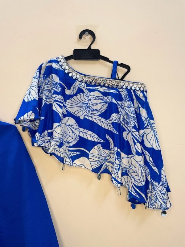Navy Blue Color stylish palazzo set - Niha (Ready to Dispatch)