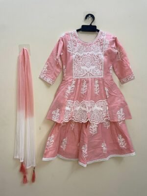 Peach Color Comfy Cotton Kurti Set - (Ready to Dispatch)
