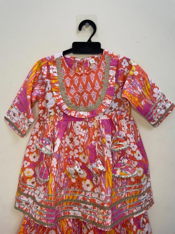 Stylish yet comfortable festive look with this budget-friendly Pink Cotton Kurti Set - (Ready to Dispatch)