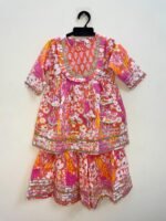 Stylish yet comfortable festive look with this budget-friendly Pink Cotton Kurti Set - (Ready to Dispatch)