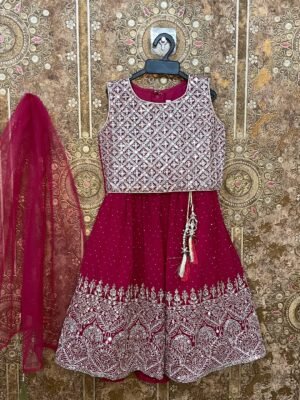A timeless Rani Pink Lehenga Set - (Ready to Dispatch)