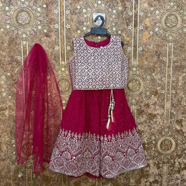 A timeless Rani Pink Lehenga Set - (Ready to Dispatch)