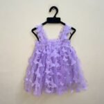 Lavender Small Butterfly Net Frock - Ready to Dispatch