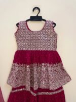 “Twirl, shine & sparkle — our pink ethnic sharara steals the show - (Ready to Dispatch)