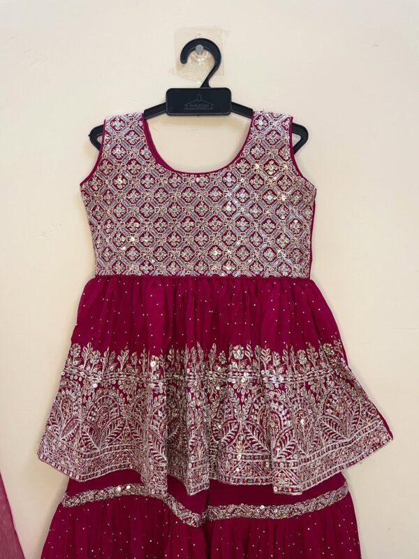 “Twirl, shine & sparkle — our pink ethnic sharara steals the show - (Ready to Dispatch)