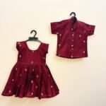 Maroon Luxurious Raw Silk Ethnic Shirt -  (Pre-Booking)